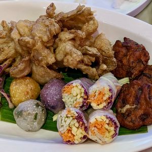 Vegan Assorted Appetiser Platter at Bangkok Jam - Great World City in Central Singapore