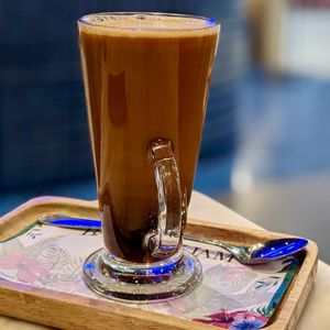 Vegan Thai Milk Tea (Hot Version) at Bangkok Jam - Great World City in Central Singapore