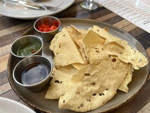 Papad  at Turmeric Indian Bar & Grill in Sarasota