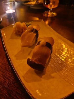 King oyster mushroom sushi at Iro Izakaya Vegan in Berlin