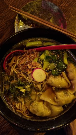 Wantan ramen at Iro Izakaya Vegan in Berlin