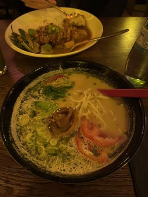 Curry and ramen   at Iro Izakaya Vegan in Berlin