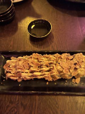 Halloween - from the crispy selection. You can’t really taste the nigiri, which is great if you don’t like the taste of it.  at Iro Izakaya Vegan in Berlin