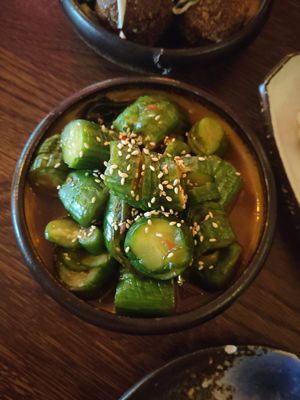Cucumber salad at Iro Izakaya Vegan in Berlin