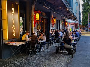 Outside of Iro Vegan at Iro Izakaya Vegan in Berlin