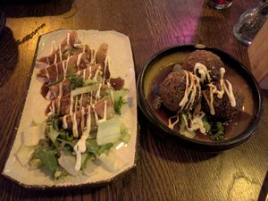 Starters (really good) at Iro Izakaya Vegan in Berlin