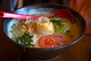 Tonkotsu ramen at Iro Izakaya Vegan in Berlin