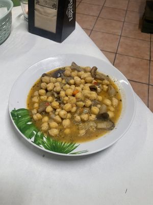 Chickpeas with mushroom   at TascAndrés in Tenerife