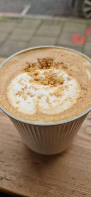 Who knew putting peanut butter in coffee was so good!? at WAVE in North London