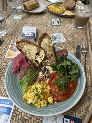 brekkie bowl with added v bacon  at WAVE in North London