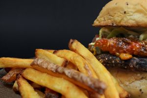 Massala + Fritas at Gunas Burguer in Sao Paulo