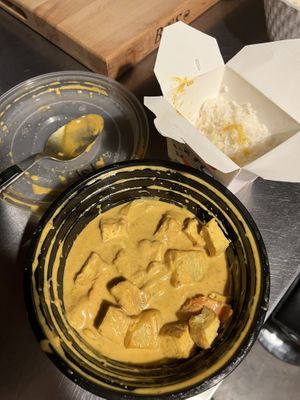 Yellow tofu curry w rice   at Thai Recipe Bistro in Phoenix