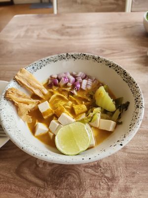 Khao soiii at KHUN VEGAN in Khon Kaen