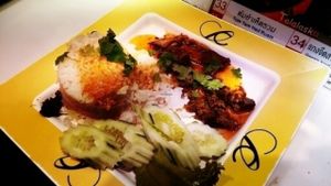 Mock chicken  at Talalask - Central World Mall in Bangkok