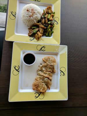 gyosa and something I picked on the display at Talalask - Central World Mall in Bangkok