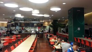 in the back of the food court at Talalask - Central World Mall in Bangkok