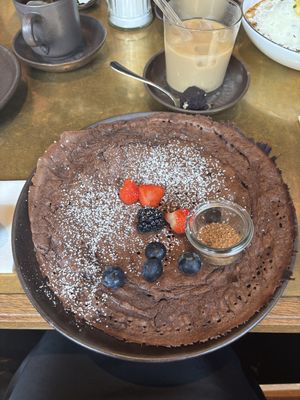 Chocolate pancakes   at Mutterland - Stammhaus in Hamburg