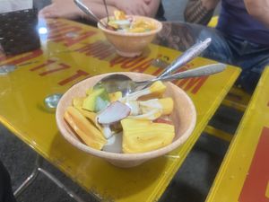 Hoa quả dầm (Fruits with coconut milk) - at 37b nguyen huu huan   at Hanoi Vegan Food Tours in Hanoi