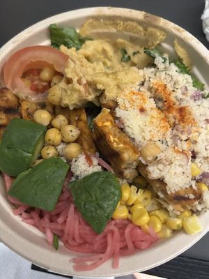 Bbq tempeh   at Aloha Poke in Seoul