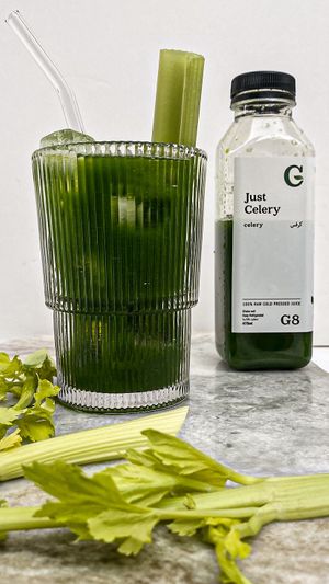 Just celery juice at Cleanse & Glow in Riyadh