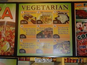 9 veggie items plus multiple burgers at Newpost in Iloilo City