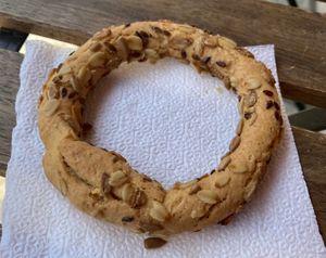 Savory item at Mekras Bakerhouse in Kalampaka