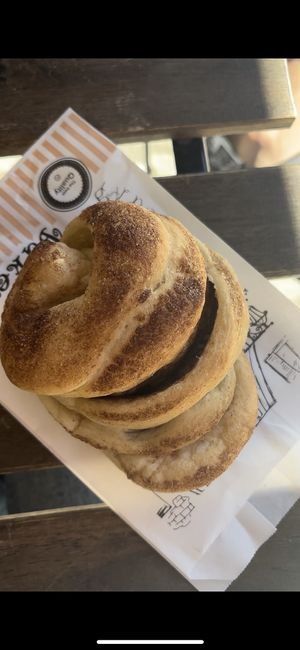 Cinnamon roll  at Mekras Bakerhouse in Kalampaka