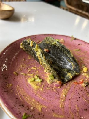 The taco shell is too hard and bland  at SHAKA - Salcedo Village Makati in Makati