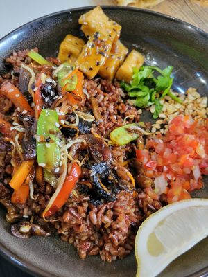 Grilled mushroom veggie rice bowl at SHAKA - Salcedo Village Makati in Makati
