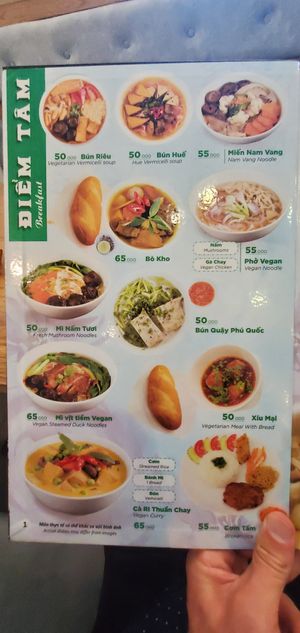 Tons more to the menu... at Chay Minh Tâm in Phu Quoc