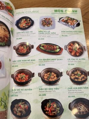 zoom for vegan options   at Chay Minh Tâm in Phu Quoc