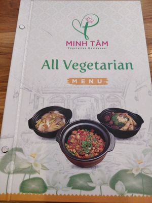Menu at Chay Minh Tâm in Phu Quoc