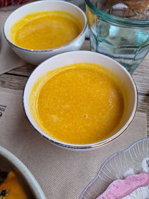 pumpkin soup at Popi's Family in Le Havre