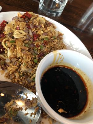 Salt and Sichuan pepper tofu. Spicy, crunchy, delicious!  at Tyger Tyger in Seattle