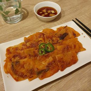 Kimchi pancake at MukBap in London