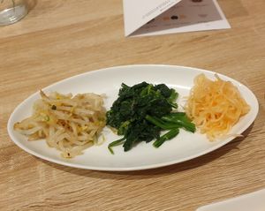 Three vegetables at MukBap in London