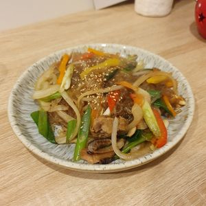 Sweet potato noodles at MukBap in London