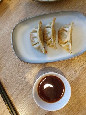 Dumplings 🥟🥟🥟 #Veganuary at MukBap in London