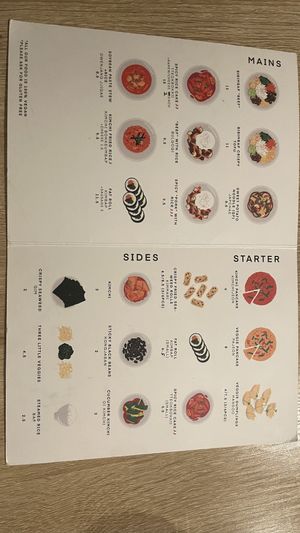 Menu  at MukBap in London
