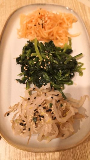 Three veggies  at MukBap in London