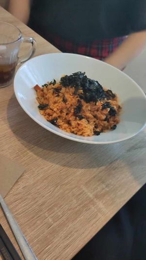 Kimchi fried rice at MukBap in London