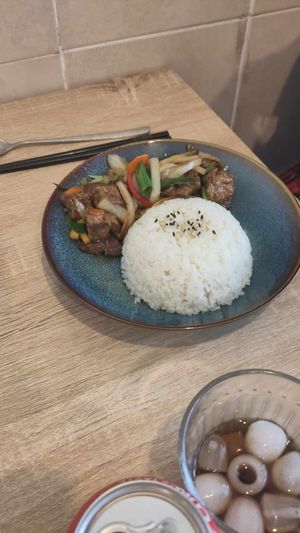 bulgogi "beef" with rice at MukBap in London
