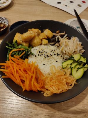 Tofu Bibimbap at MukBap in London