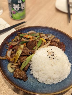 Beef with Rice at MukBap in London