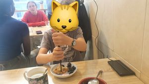 Kimchi dumplings at MukBap in London