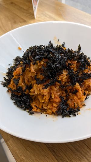 Kimchi fried rice at MukBap in London