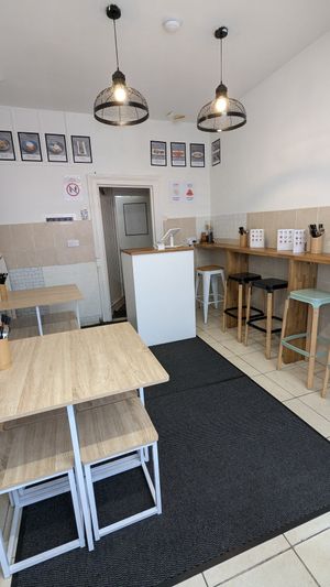 The small interior at MukBap in London