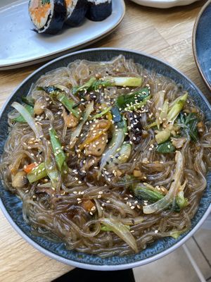 Sweet Potato Noodle (Japchae)  at MukBap in London
