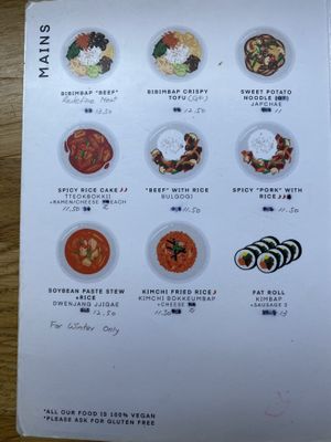 Menu (September 2024)  at MukBap in London