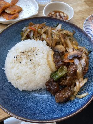 “Beef” with Rice (Bulgogi)  at MukBap in London